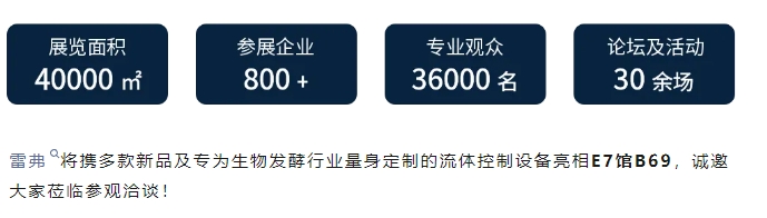 展會(huì)盛邀丨雷弗與您相約上海BIO CHINA 2024，共探生物發(fā)酵新篇章！